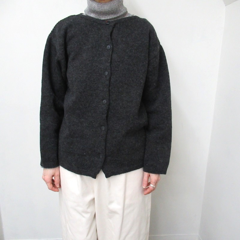 mao made 2way天竺×あぜ編地MIXプルオーバー /CH90 【日本製】